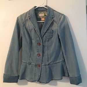 Fitted Anthropologie Denim Jacket